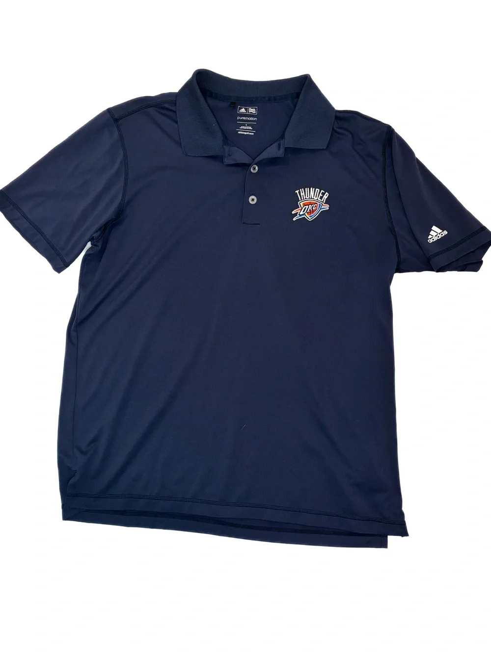 adidas Navy Oklahoma City Thunder Polo Shirt